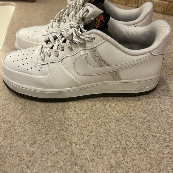 Nike Air Force 1 White and Grey Sneakers - Picture 2 of 6